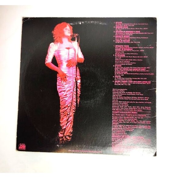 Bette Midler Vinyl Record Album 1973 vintage SD 7270 Atlantic Records - Picture 2 of 4